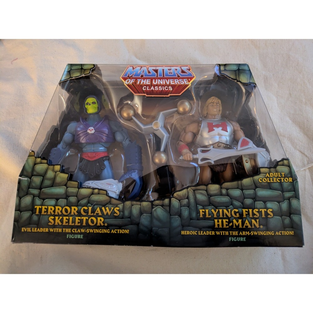 2 Pack MOTU He-Man Classics Flying Fists Terror Claws Skeletor